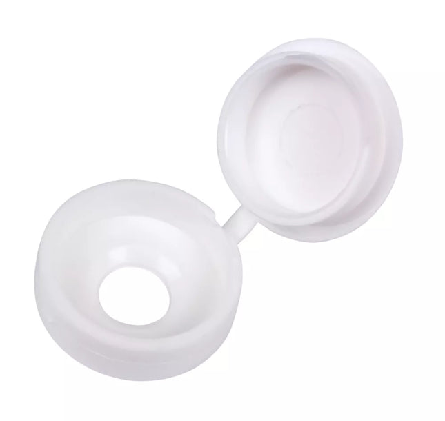 10-12GA SCREW CAPS WHITE 100 PACK - MonkeyTools
