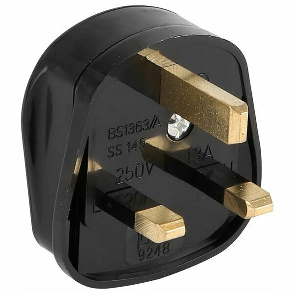 13A FUSED TOUGH PLUG BLACK - MonkeyTools