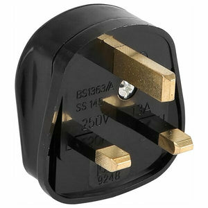 13A FUSED TOUGH PLUG BLACK - MonkeyTools