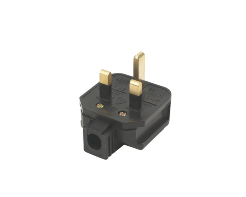 13A FUSED TOUGH PLUG BLACK - MonkeyTools
