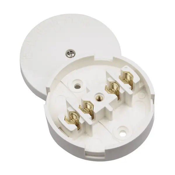 20A 4-TERMINAL JUNCTION BOX WHITE - MonkeyTools