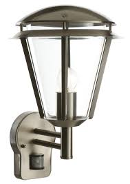 ANTLER OUTDOOR WALL LIGHT WITH PIR SENSOR BRUSHED STAINLESS STEEL - MonkeyTools
