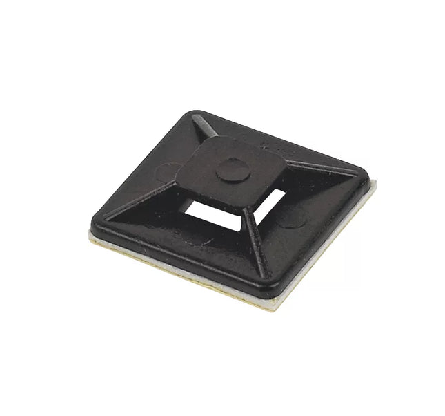 CABLE TIE BASE BLACK 20MM X 19MM 100 PACK - MonkeyTools