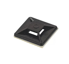 CABLE TIE BASE BLACK 20MM X 19MM 100 PACK