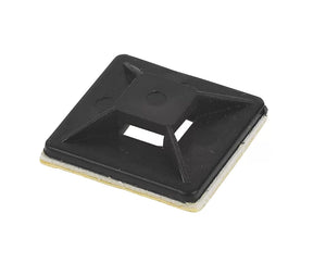 CABLE TIE BASE BLACK 25MM X 25MM 100 PACK - MonkeyTools