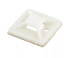 CABLE TIE BASE NATURAL 25MM X 25MM 100 PACK