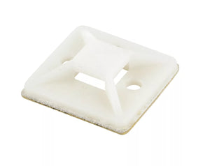 CABLE TIE BASE NATURAL 25MM X 25MM 100 PACK - MonkeyTools