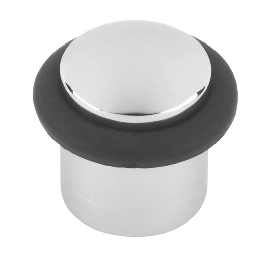 CYLINDER DOOR STOP 38 X 37MM POLISHED CHROME - MonkeyTools