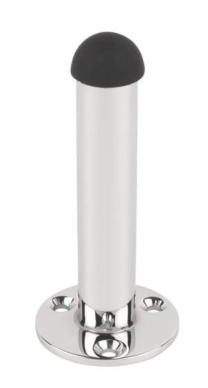 CYLINDER PROJECTION DOOR STOPS 37 X 86MM POLISHED CHROME 2 PACK - MonkeyTools