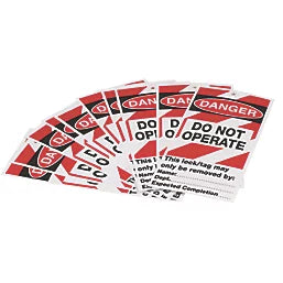 'DANGER DO NOT OPERATE' SAFETY MAINTENANCE TAGS 10 PACK - MonkeyTools