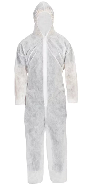 DISPOSABLE COVERALL WHITE 2X LARGE 55