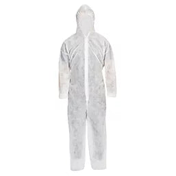 DISPOSABLE COVERALL WHITE X LARGE 53 3/4" CHEST 33" L - MonkeyTools