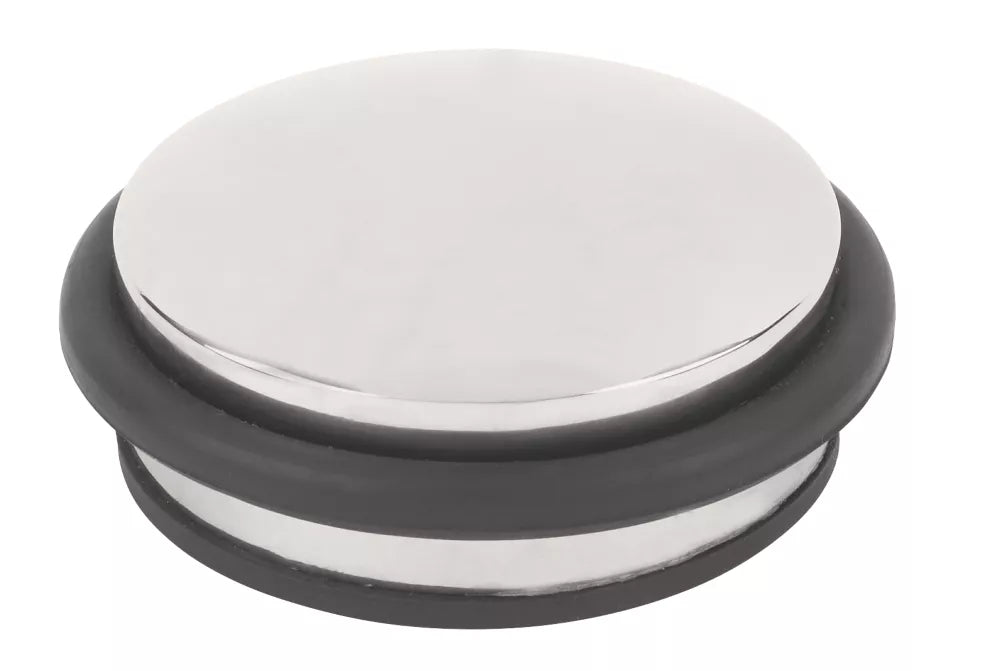 DOME WEIGHT DOOR STOP 90 X 40MM POLISHED STAINLESS STEEL - MonkeyTools