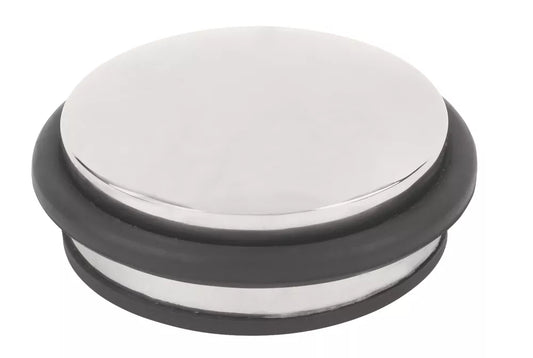 DOME WEIGHT DOOR STOP 90 X 40MM POLISHED STAINLESS STEEL - MonkeyTools