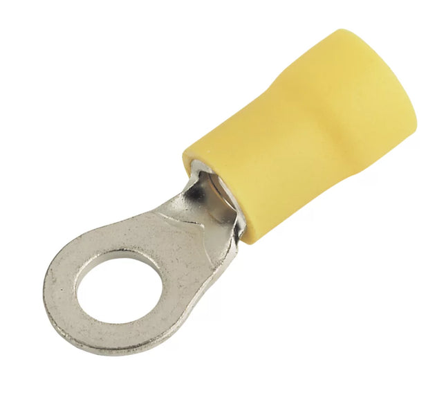 INSULATED YELLOW 5MM RING CRIMP 100 PACK - MonkeyTools