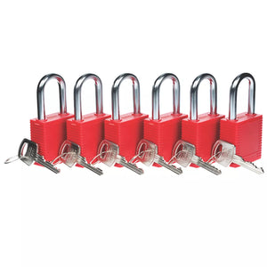 LOCKOUT SAFETY PADLOCKS 6 PACK - MonkeyTools