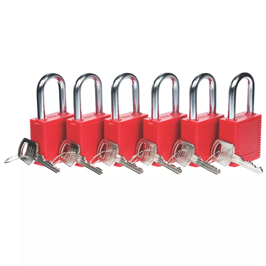 LOCKOUT SAFETY PADLOCKS 6 PACK - MonkeyTools