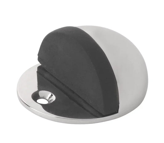 OVAL DOOR STOPS 48 X 21MM POLISHED CHROME 2 PACK - MonkeyTools
