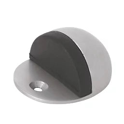 OVAL DOOR STOPS 48 X 21MM SATIN 2 PACK - MonkeyTools