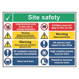 "SITE SAFETY" NOTICE SIGN 600MM X 800MM - MonkeyTools