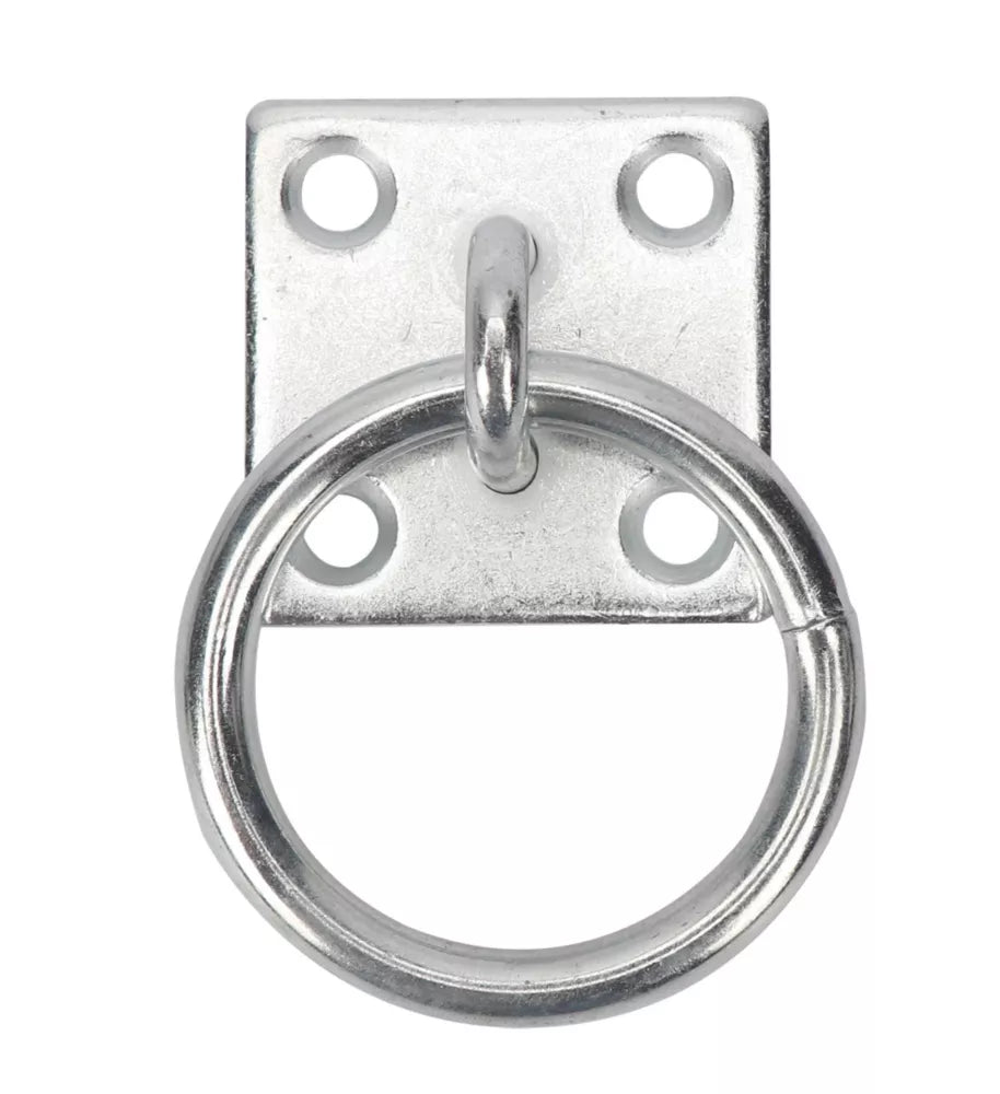 SMITH & LOCKE STEEL RING ON PLATE 50MM X 50MM 2 PACK - MonkeyTools