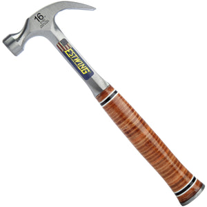 Estwing 16oz Curved Leather Grip Claw Hammer ESTE16C - MonkeyTools