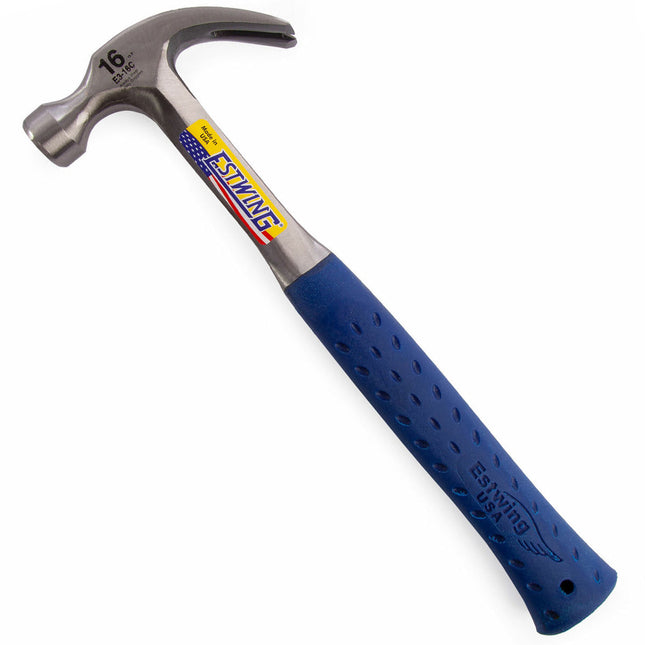 Estwing 16oz Curved Vinyl Grip Claw Hammer ESTE316C - MonkeyTools