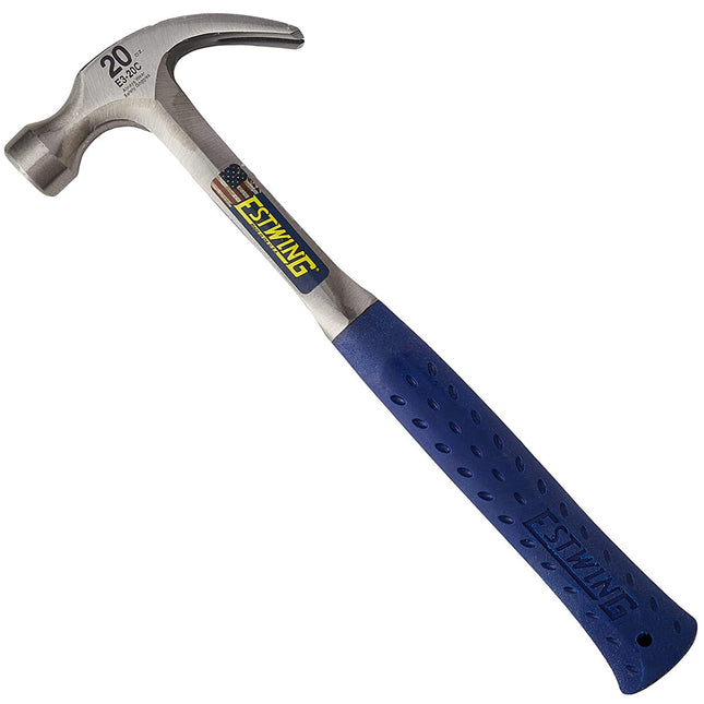 Estwing 20oz Curved Vinyl Grip Claw Hammer ESTE320C - MonkeyTools