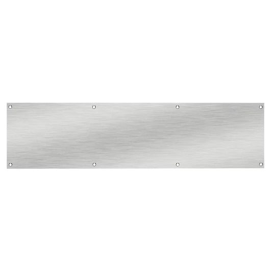 EUROSPEC FIRE RATED DOOR KICK PLATE SATIN STAINLESS STEEL 750MM X 150MM - MonkeyTools
