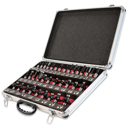 Excel 1/2in Shank Router Cutter Bit 35 Piece Set - MonkeyTools