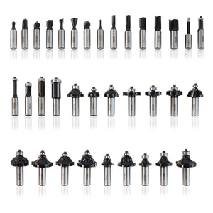 Excel 1/2in Shank Router Cutter Bit 35 Piece Set - MonkeyTools