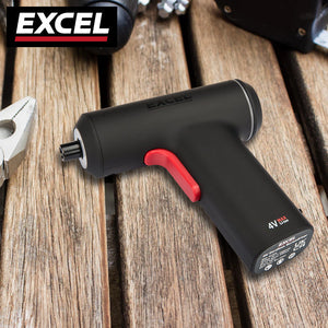 Excel Cordless Electric Screwdriver with 24 Piece 25mm Bits In Plastic Box - MonkeyTools
