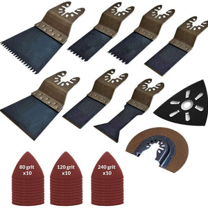 Excel Oscillating Multi Cutter Blade 39 Piece Accessories Set for Makita DeWalt - MonkeyTools