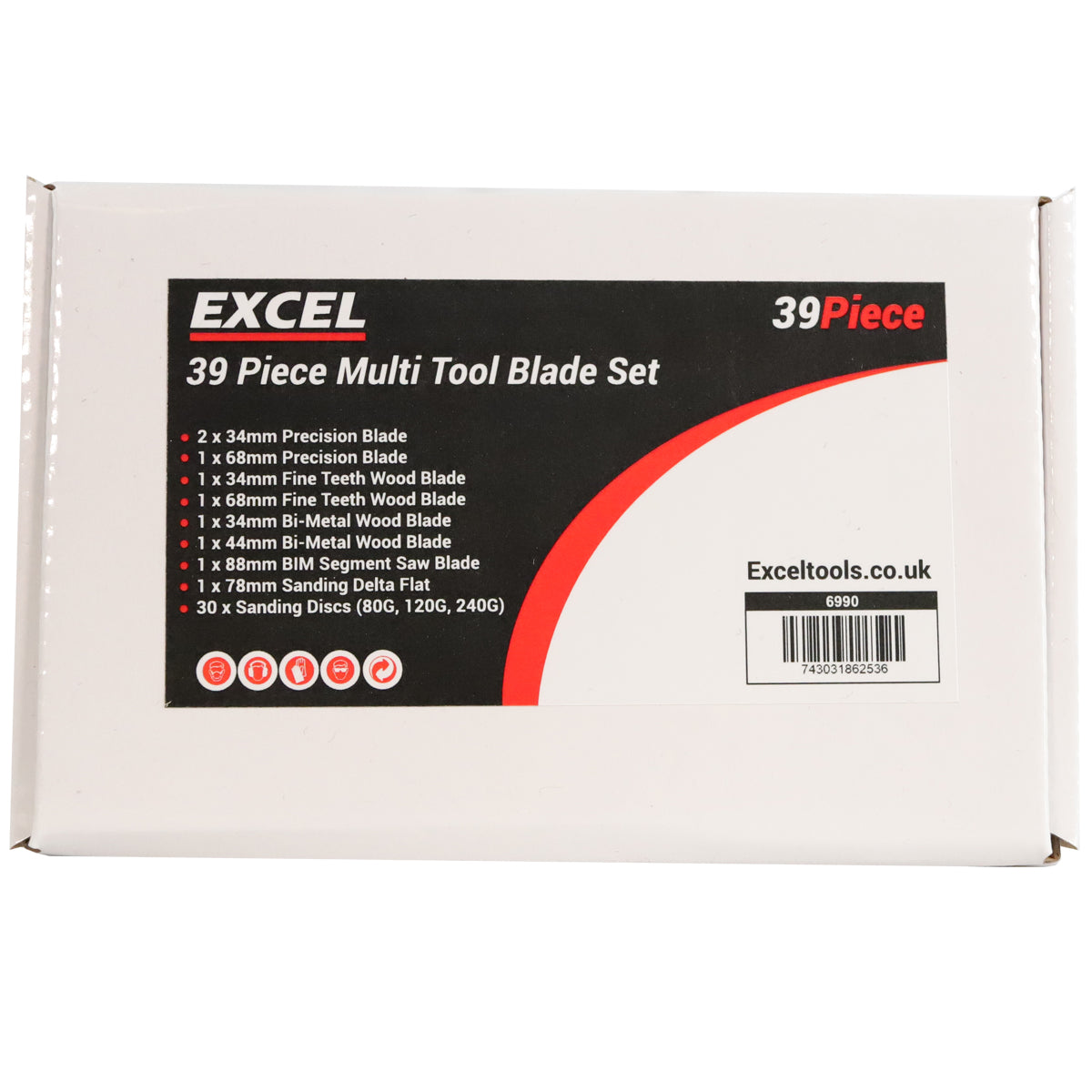 Excel Oscillating Multi Cutter Blade 39 Piece Accessories Set for Makita DeWalt - MonkeyTools