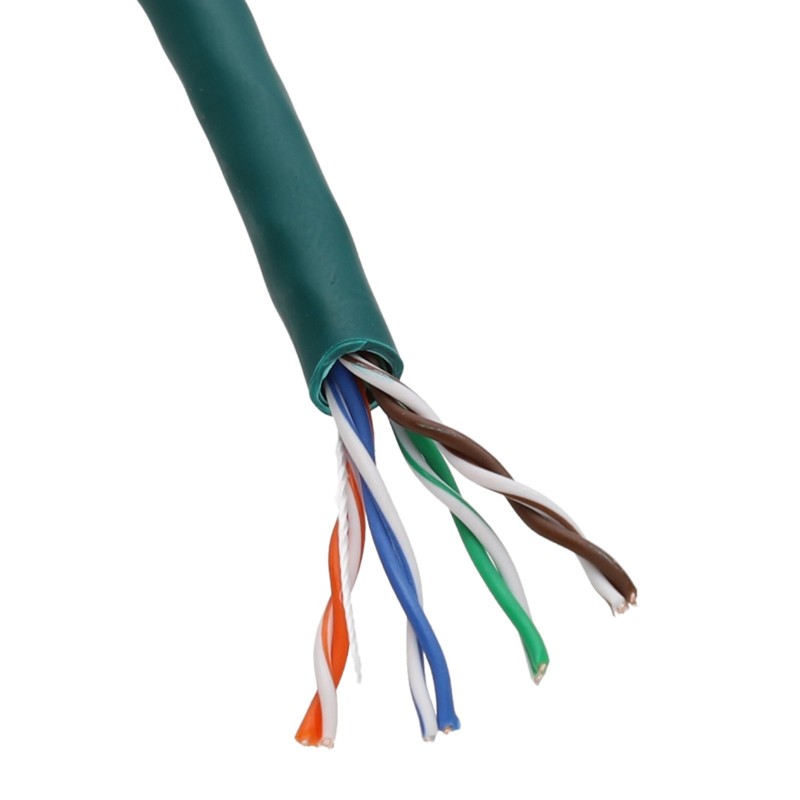 EXCEL COPPER CAT5E NETWORK CABLE U/UTP LOW SMOKE LSOH EUROCLASS DCA 305M GREEN - MonkeyTools