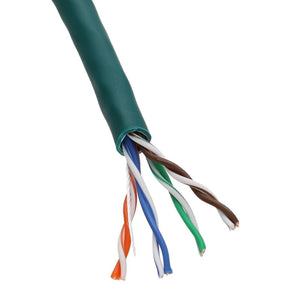 EXCEL COPPER CAT5E NETWORK CABLE U/UTP LOW SMOKE LSOH EUROCLASS DCA 305M GREEN - MonkeyTools