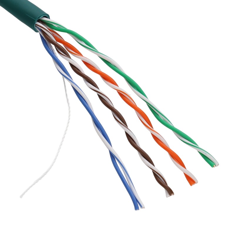 EXCEL COPPER CAT5E NETWORK CABLE U/UTP LOW SMOKE LSOH EUROCLASS DCA 305M GREEN - MonkeyTools