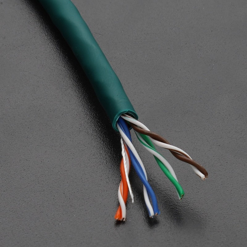 EXCEL COPPER CAT5E NETWORK CABLE U/UTP LOW SMOKE LSOH EUROCLASS DCA 305M GREEN - MonkeyTools