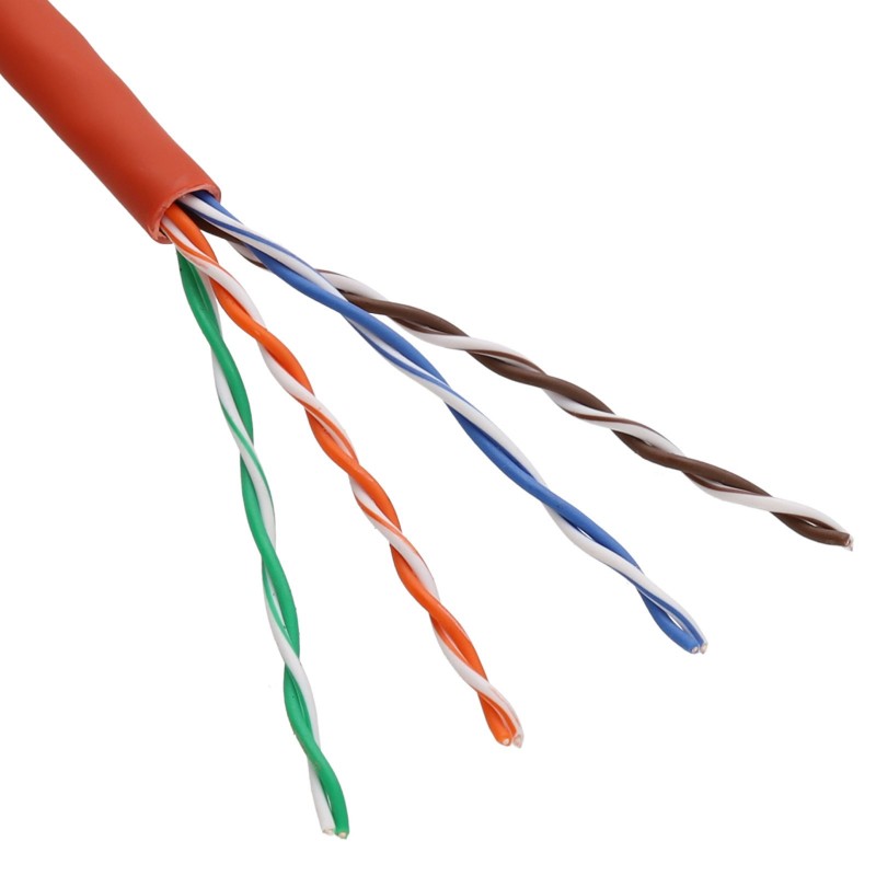 EXCEL COPPER CAT5E NETWORK CABLE U/UTP LOW SMOKE LSOH EUROCLASS DCA 305M RED - MonkeyTools