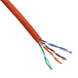 EXCEL COPPER CAT5E NETWORK CABLE U/UTP LOW SMOKE LSOH EUROCLASS DCA 305M RED - MonkeyTools