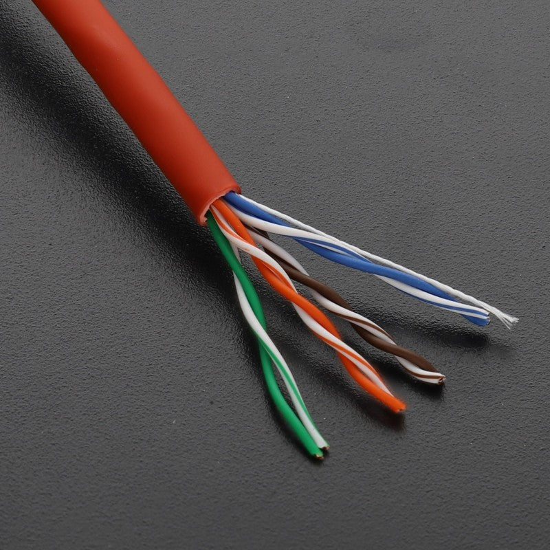 EXCEL COPPER CAT5E NETWORK CABLE U/UTP LOW SMOKE LSOH EUROCLASS DCA 305M RED - MonkeyTools