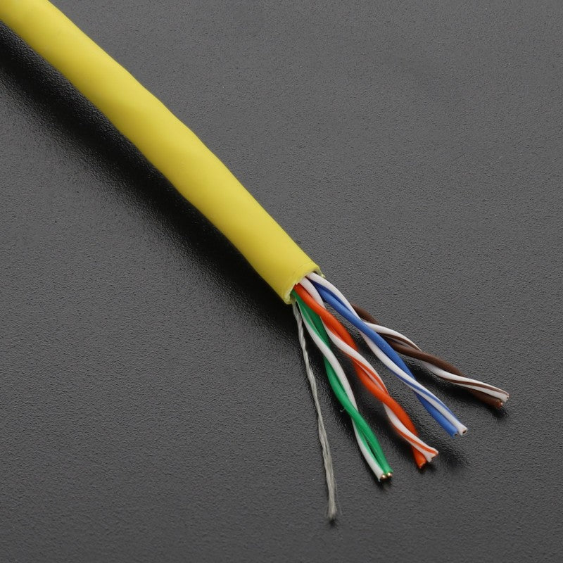 EXCEL COPPER CAT5E NETWORK CABLE U/UTP LOW SMOKE LSOH EUROCLASS DCA 305M YELLOW - MonkeyTools