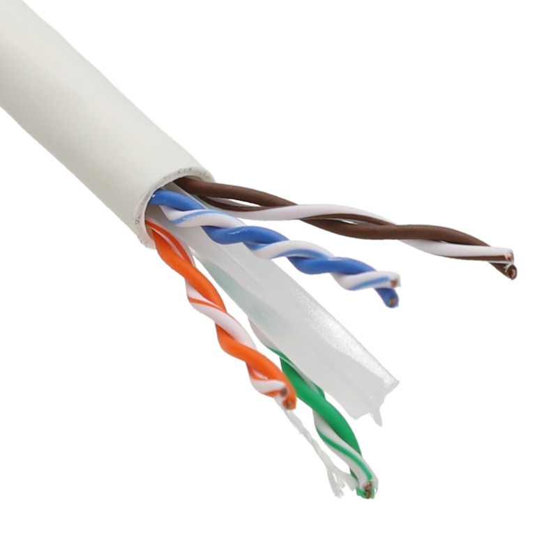 EXCEL COPPER CAT6 NETWORK CABLE U/UTP LOW SMOKE LSOH EUROCLASS DCA 100M WHITE - MonkeyTools