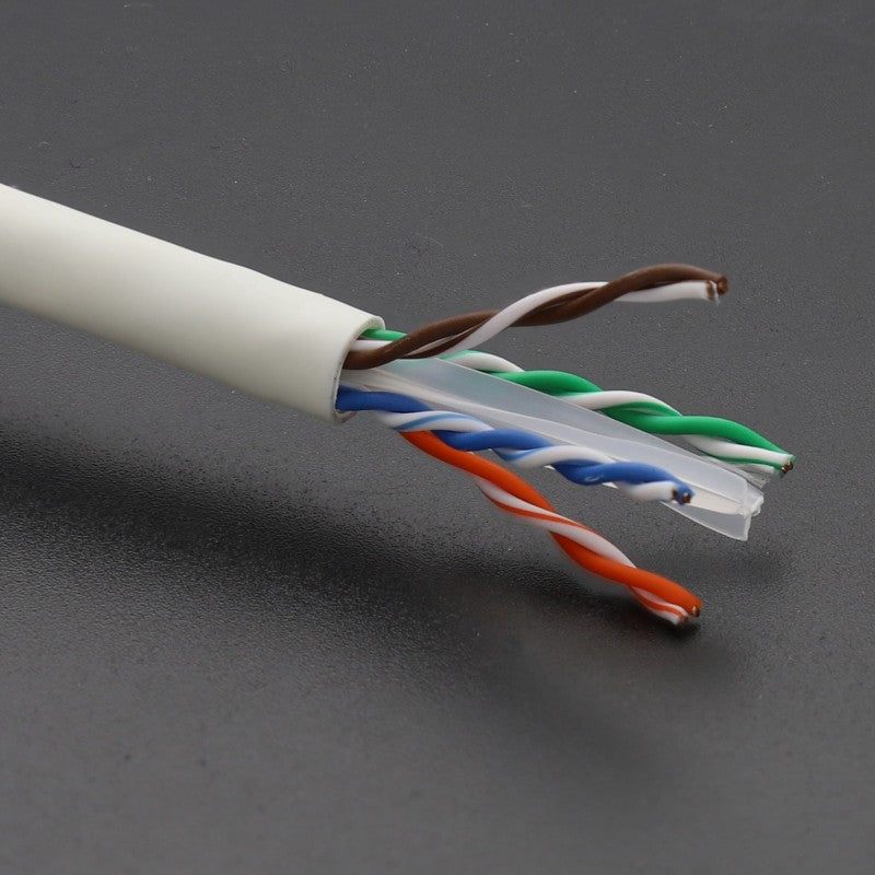 EXCEL COPPER CAT6 NETWORK CABLE U/UTP LOW SMOKE LSOH EUROCLASS DCA 100M WHITE - MonkeyTools