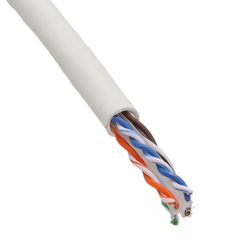 EXCEL COPPER CAT6 NETWORK CABLE U/UTP LOW SMOKE LSOH EUROCLASS DCA 100M WHITE - MonkeyTools