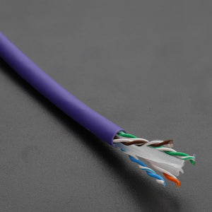 EXCEL COPPER CAT6 NETWORK CABLE U/UTP LOW SMOKE LSOH EUROCLASS DCA 305M VIOLET - MonkeyTools