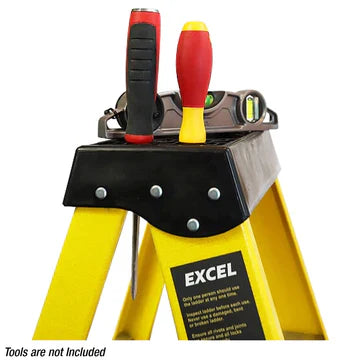 Excel Electricians Fibreglass Step Ladder 4 Tread 1.03m Heavy Duty - MonkeyTools