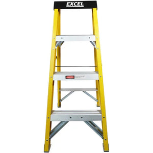 Excel Electricians Fibreglass Step Ladder 4 Tread 1.03m Heavy Duty - MonkeyTools
