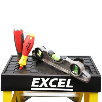 Excel Electricians Fibreglass Step Ladder 5 Tread 1.3m Heavy Duty - MonkeyTools