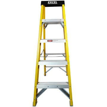 Excel Electricians Fibreglass Step Ladder 5 Tread 1.3m Heavy Duty - MonkeyTools